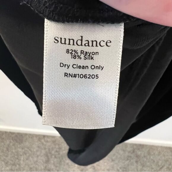 NWT Sundance Catalog Velvet Enchantment Dress in Black | Size S - Picture 6 of 8